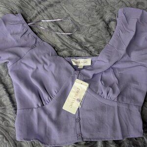 Women's Pink Rose Crop